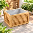 Bamboo Slatted Storage Basket