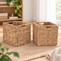 Natural Woven Storage Baskets Set of 2