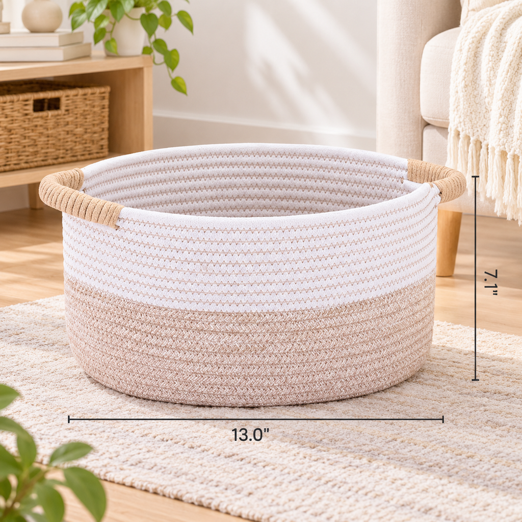 Cotton Rope Storage Basket