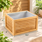 Bamboo Slatted Storage Basket