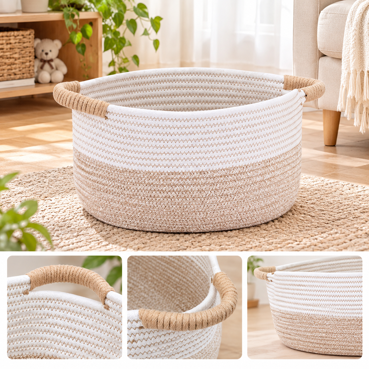 Cotton Rope Storage Basket