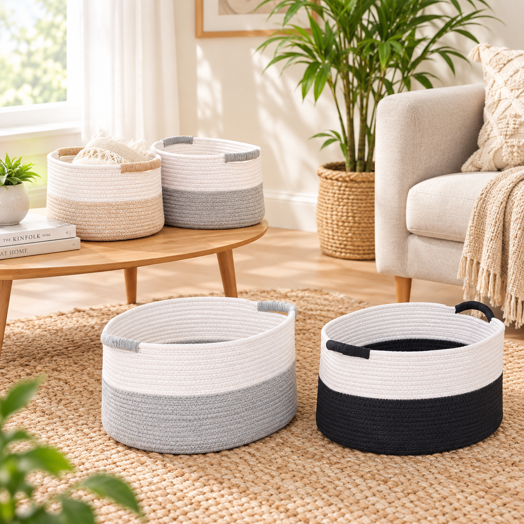 Cotton Rope Storage Basket